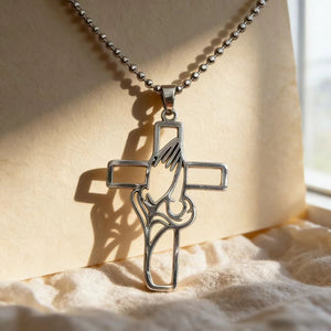 Sacred Grace Cut-Out Cross Pendant Necklace