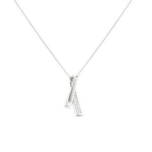 Geometric Layered Double Bar Charm Necklace
