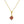 Dainty Heart Pink Cross Pendant Necklace
