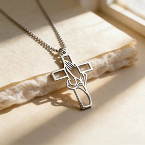 Sacred Grace Cut-Out Cross Pendant Necklace