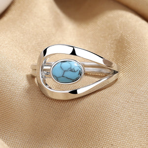 Vintage Teardrop Boho Turquoise Ring