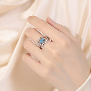 Vintage Teardrop Boho Turquoise Ring