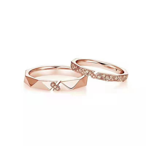 Rhombus Couple Matching Ring