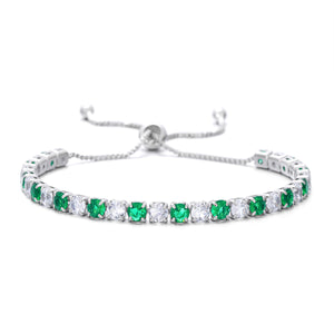 Classic CZ Crystal Eternity Tennis Bracelet