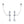 Teardrop Double Piercing Chain Drop Earrings