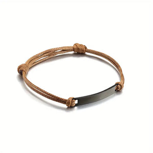 Aangepaste Paar Matchende Touw Koord Armband