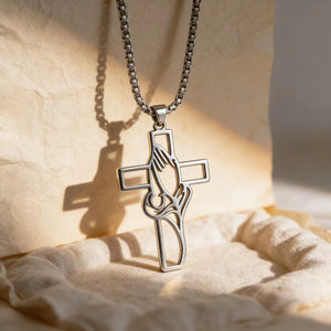 Sacred Grace Cut-Out Cross Pendant Necklace