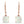 Classic Cushion-Cut Opal Drop Hoop Earrings