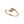 Dainty Oval CZ Gold Stacking Bypass Ring
