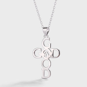 God Is Good Cross Pendant Necklace