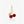 Retro Red Cherry Tote Bag Charm Keychain