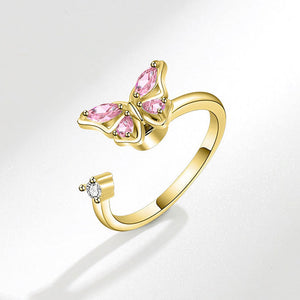 Butterfly Anxiety Fidget Spinner Ring