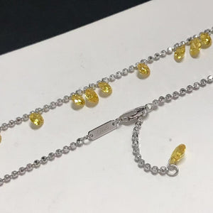 Multi Stone Drop Pendent Statement Necklace