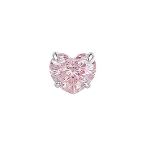 Prismatic Heart Stone Cartilage Stud Earrings