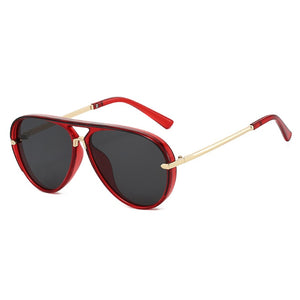 Dainty Retro Aviator Double Bridge Sunglasses