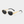 Retro Gold Black Round Oval Sunglasses
