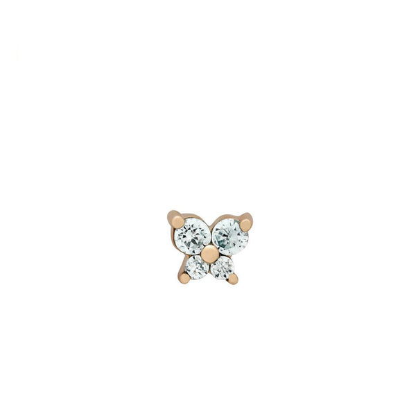 Birthstone Butterfly Stud Earrings