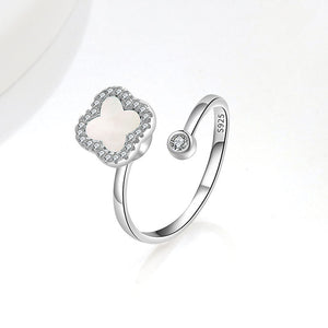 Anneau de contournement Fidget Spinner en forme de trèfle à quatre feuilles