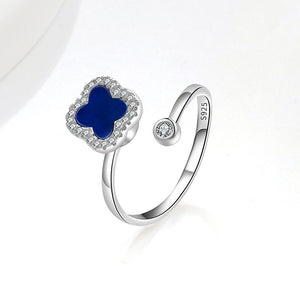 Anneau de contournement Fidget Spinner en forme de trèfle à quatre feuilles