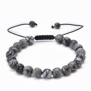 8 mm Color Crystal Bead Rope Bracelet