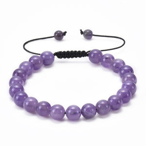 8 mm Color Crystal Bead Rope Bracelet