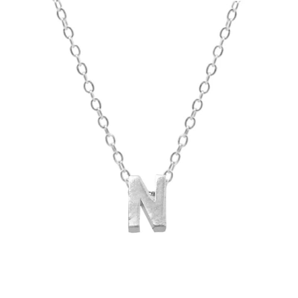 Initial Letter Pendant Necklace