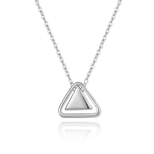 Minimalist Triangle Pendant Necklace