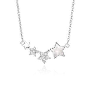 Dainty Star Horizontal Charm Necklace