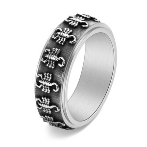 Scorpion Embossed Fidget Spinner Ring