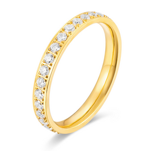 Sparkling Full Stone Eternity Band Ring