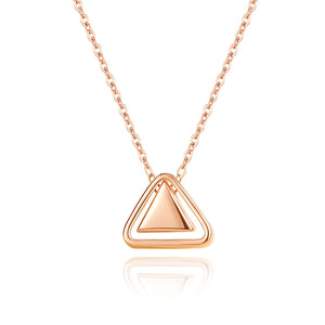 Minimalist Triangle Pendant Necklace