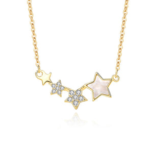 Dainty Star Horizontal Charm Necklace