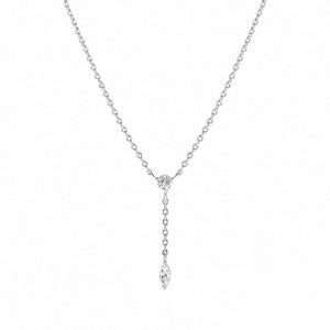 Minimalist Zircon Pendant Drop Necklace