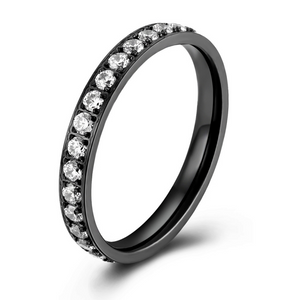 Sparkling Full Stone Eternity Band Ring