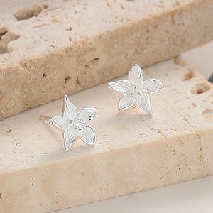 Dainty Star Flower Stud Earrings