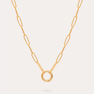 Minimalist Open Circle Pendant Necklace