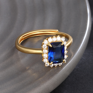 Brilliant Radiant Cut Halo Statement Ring