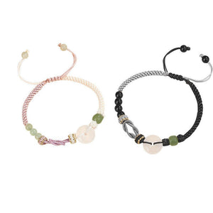 Agate Jade Couple Matching Rope Bracelet - Perimade & Co.