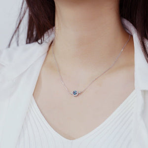 Alexandrite Halo White Opal Choker Necklace - Perimade & Co.
