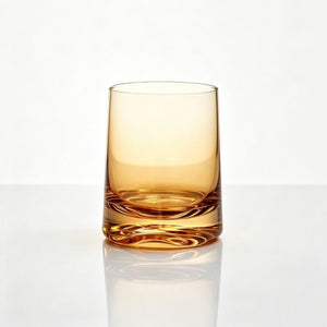 Amber Tinted Heavy Base Rocks Wine Glass - Perimade & Co.
