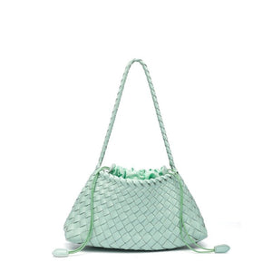 Artisanal Weave Leather Shoulder Handbag - Perimade & Co.