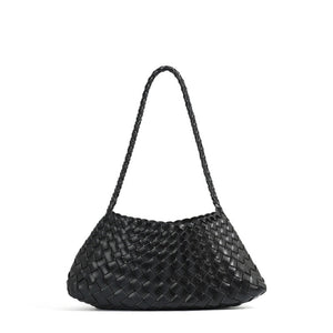Artisanal Weave Leather Shoulder Handbag - Perimade & Co.
