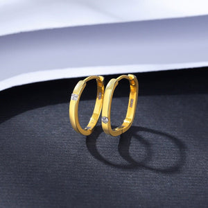 Asymmetric Geometric Huggie Hoop Earrings - Perimade & Co.