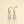 Asymmetric J-Hoop Cushion CZ Drop Earrings - Perimade & Co.