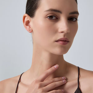 Tiny Small Tulip Flower Stud Earrings