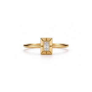 Baguette CZ Stellar Casing Stacker Band Ring - Perimade & Co.