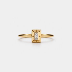 Baguette CZ Stellar Casing Stacker Band Ring - Perimade & Co.