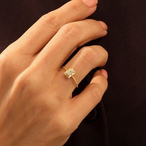 Baguette CZ Stellar Casing Stacker Band Ring - Perimade & Co.