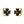 Black Four Leaf Clover Huggie Hoop Earrings - Perimade & Co.