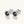 Black Moissanite Halo Flat Back Stud Earrings - Perimade & Co.
